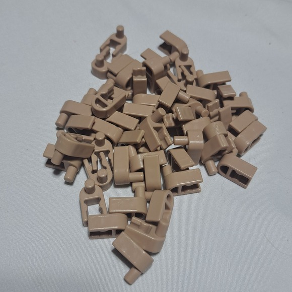 K'Nex Other - K'Nex Interlocking Tan Clip Lot of 55 Bulk Replacement Building‎ Parts STEM